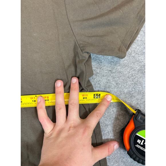 Fear Of God Essentials Shirt Mens Large Brown FOG Streetwear Tee Minimalist - Picture 3 of 10